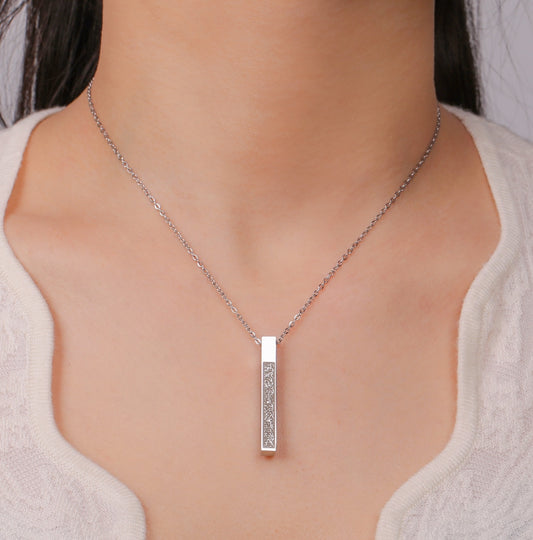 Minimalistic Calligraphy Pendant Necklace