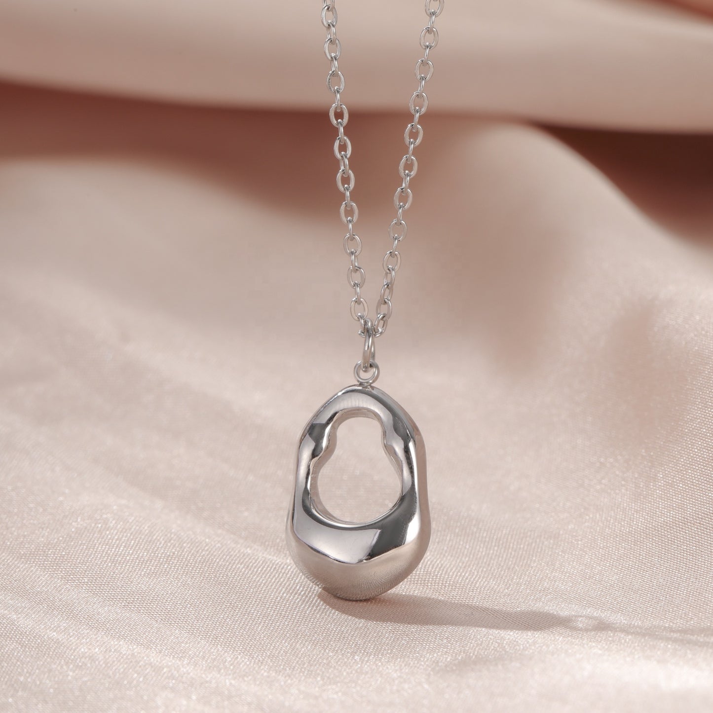 Abstract Geometric Pendant Necklace