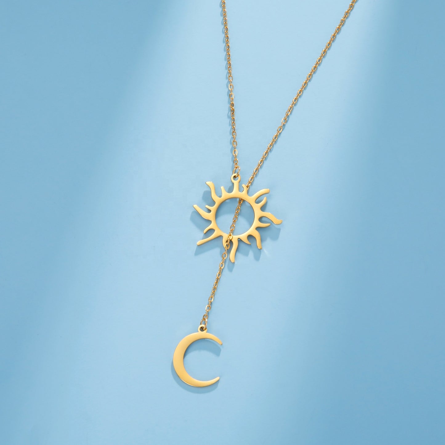 Sun and Moon Pendant Necklace