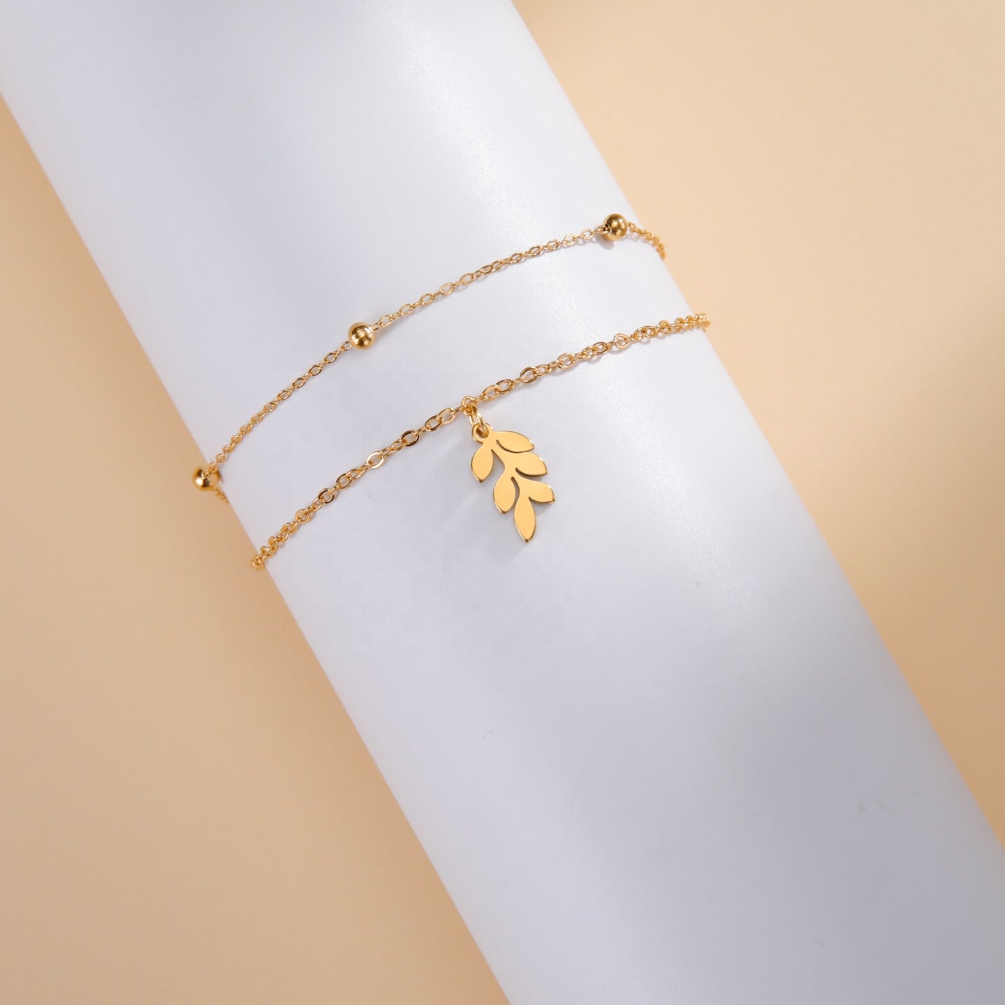 Layered Leaf Bracelet