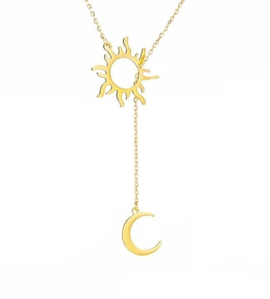 Sun and Moon Pendant Necklace