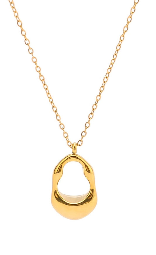 Abstract Geometric Pendant Necklace