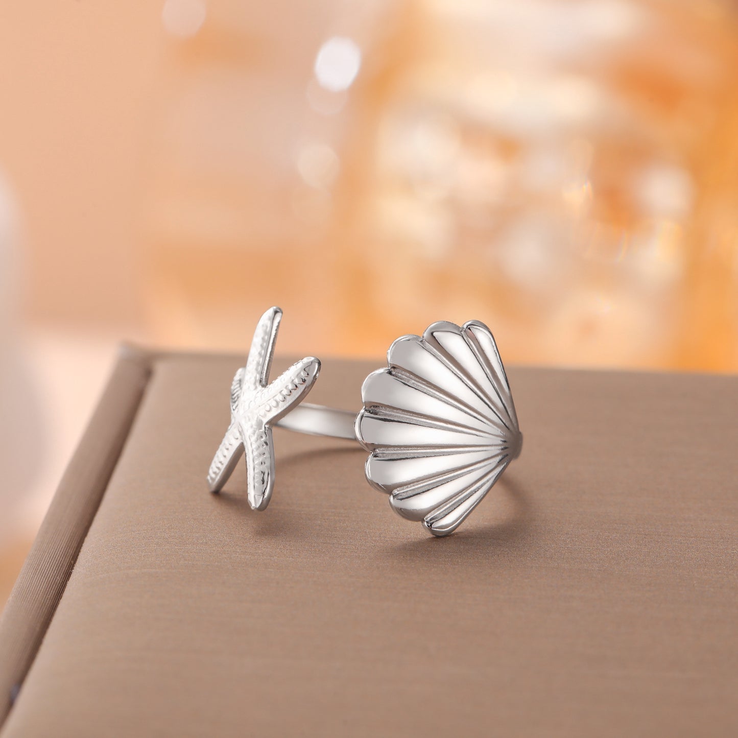 Starfish Shell Ring