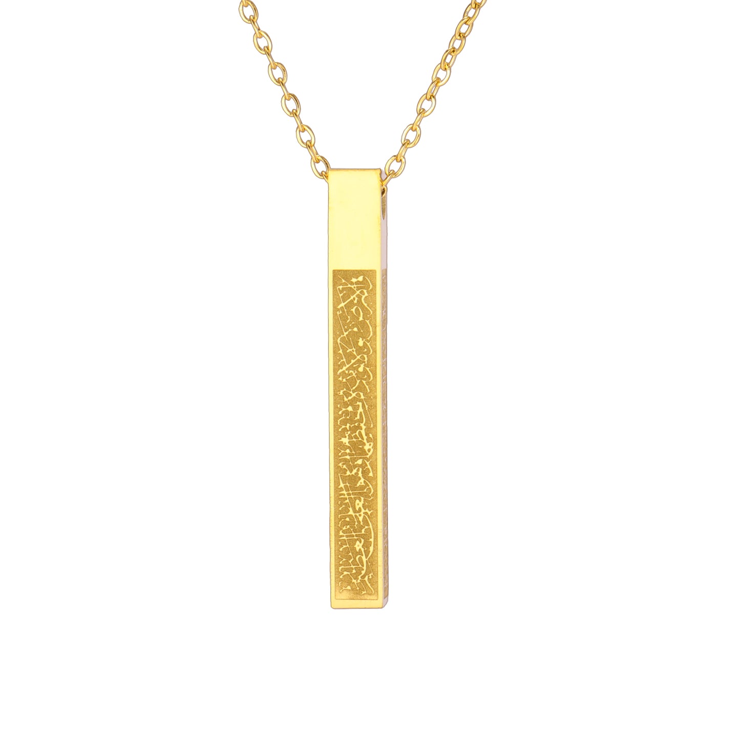 Minimalistic Calligraphy Pendant Necklace