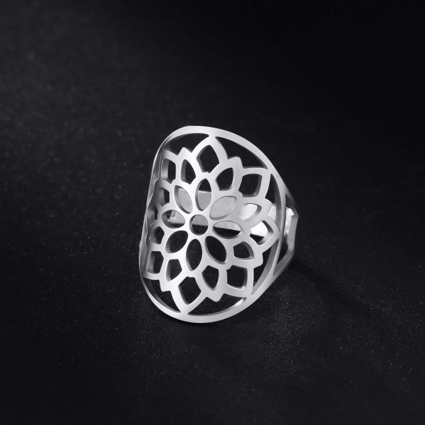 Geometric Chrysanthemum Ring