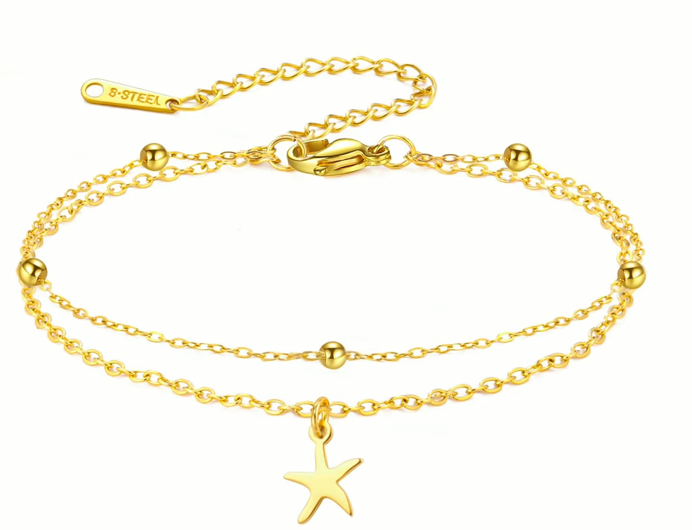 Starfish Layered Bracelet