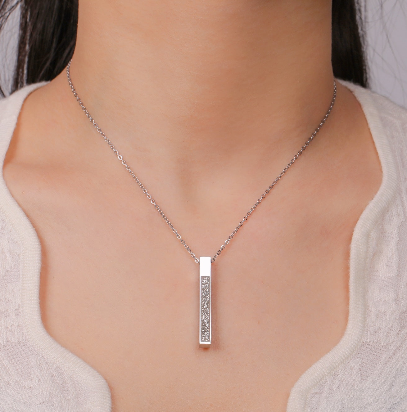 Minimalistic Calligraphy Pendant Necklace