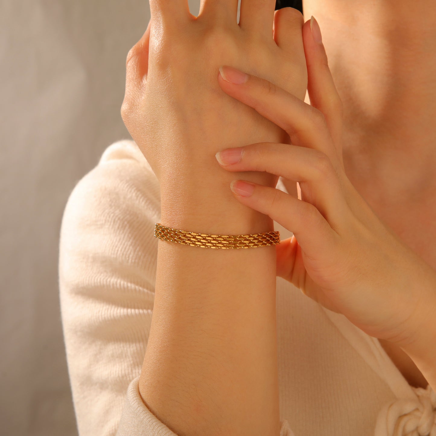 Classic Wide Chain Link Bracelet