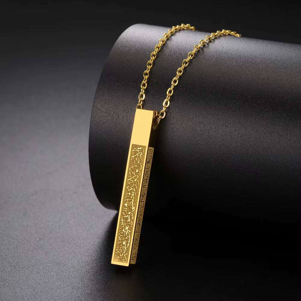 Minimalistic Calligraphy Pendant Necklace