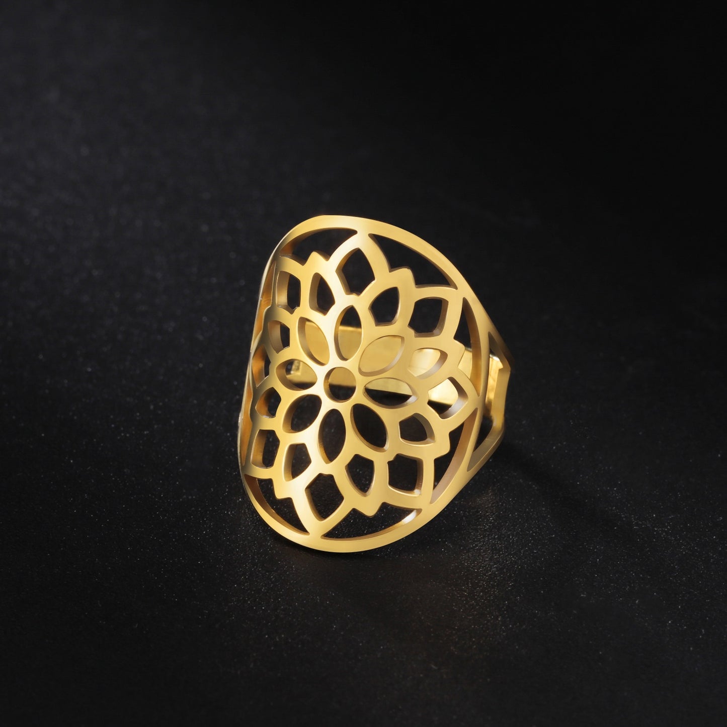 Geometric Chrysanthemum Ring
