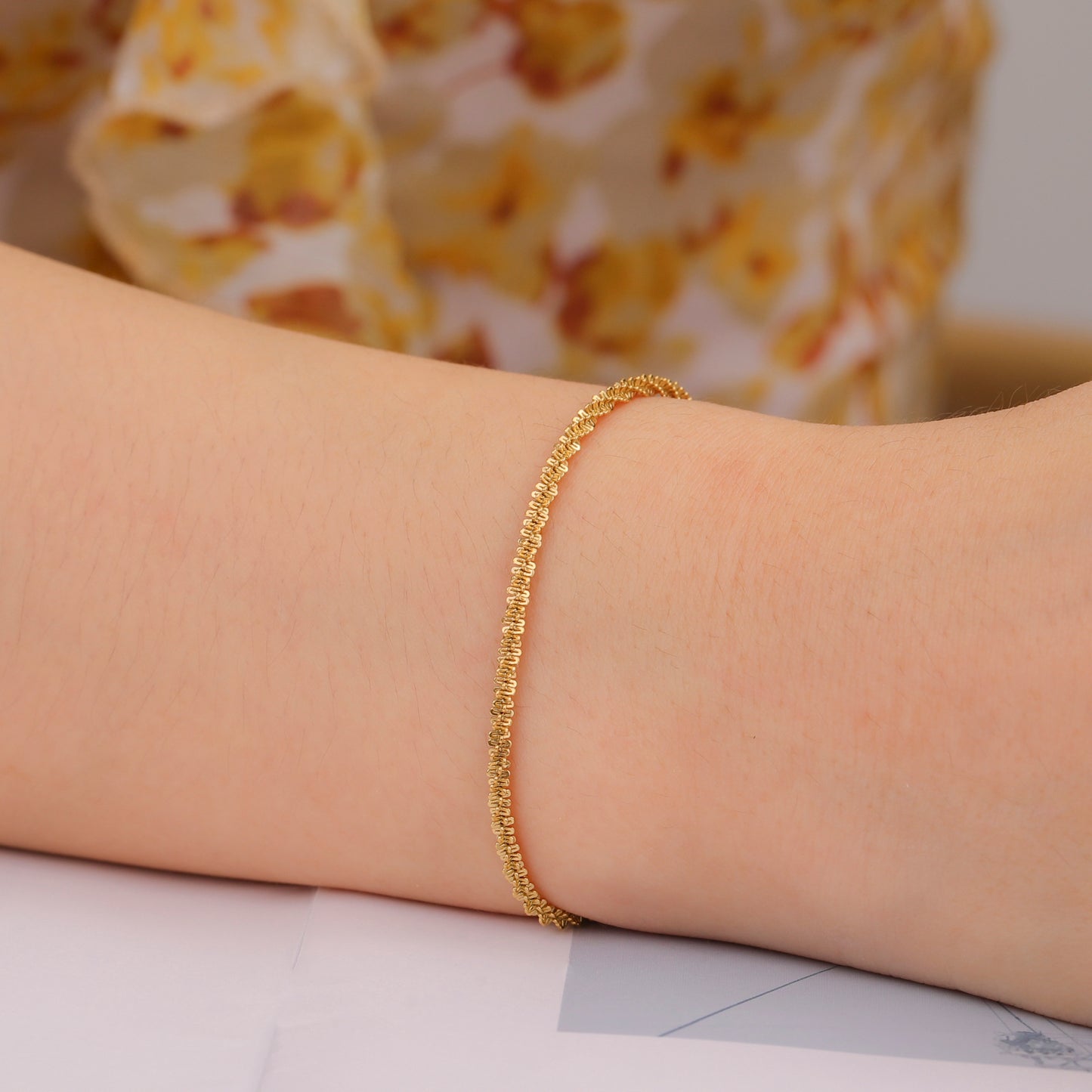 Clavicle Double Link Chain Bracelet