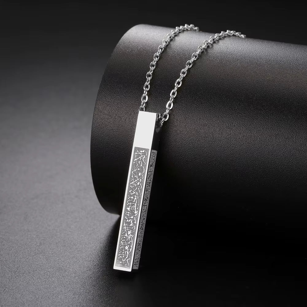 Minimalistic Calligraphy Pendant Necklace