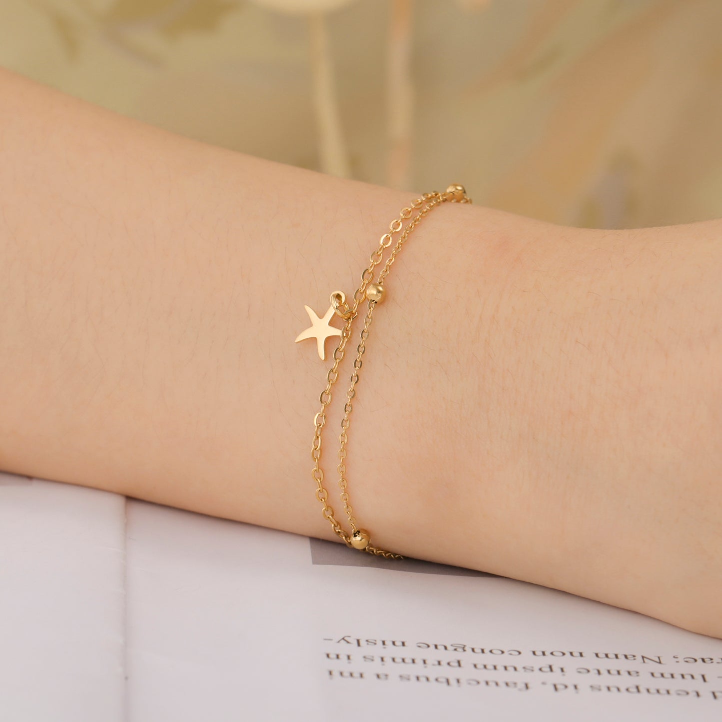 Starfish Layered Bracelet