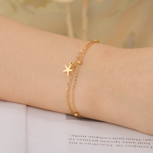 Starfish Layered Bracelet