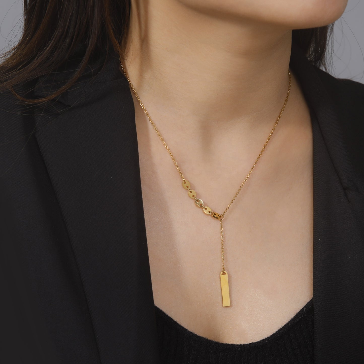 Long Tassel Bullion Necklace