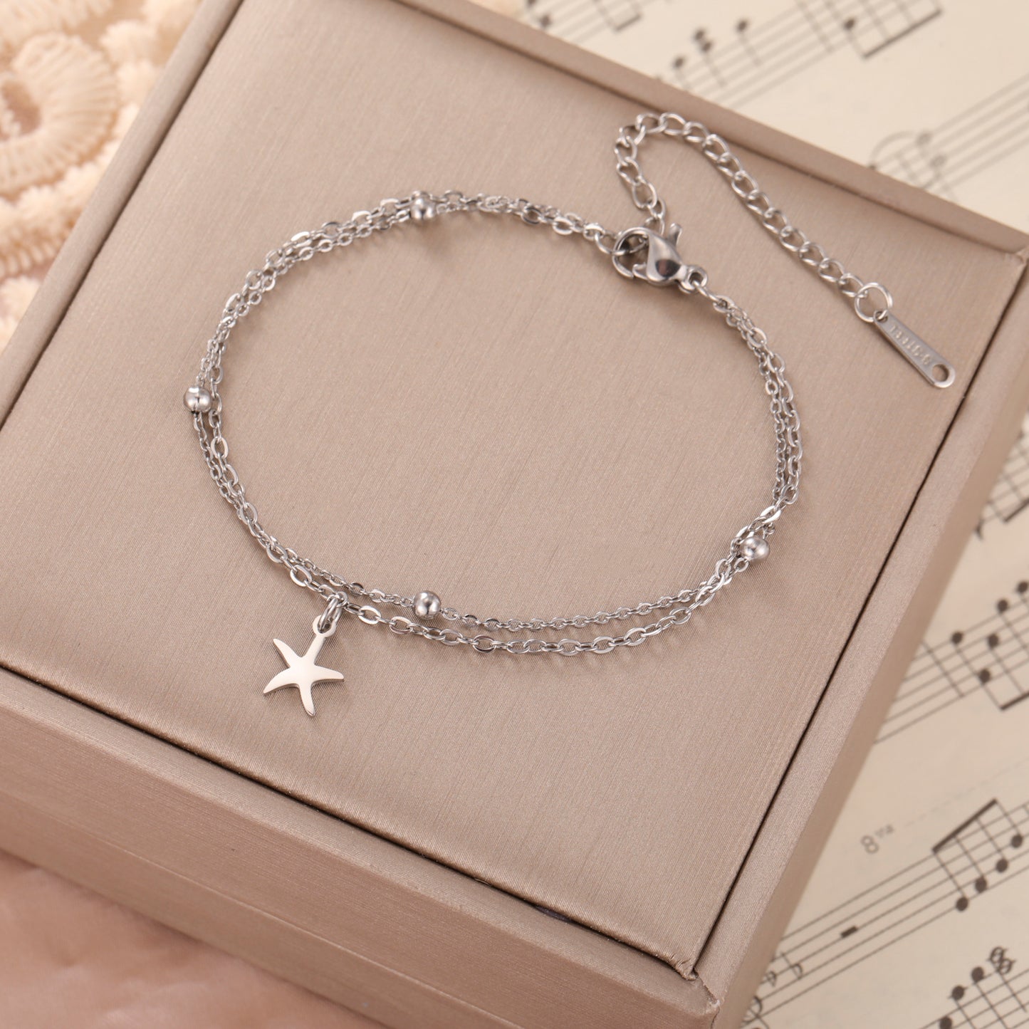 Starfish Layered Bracelet