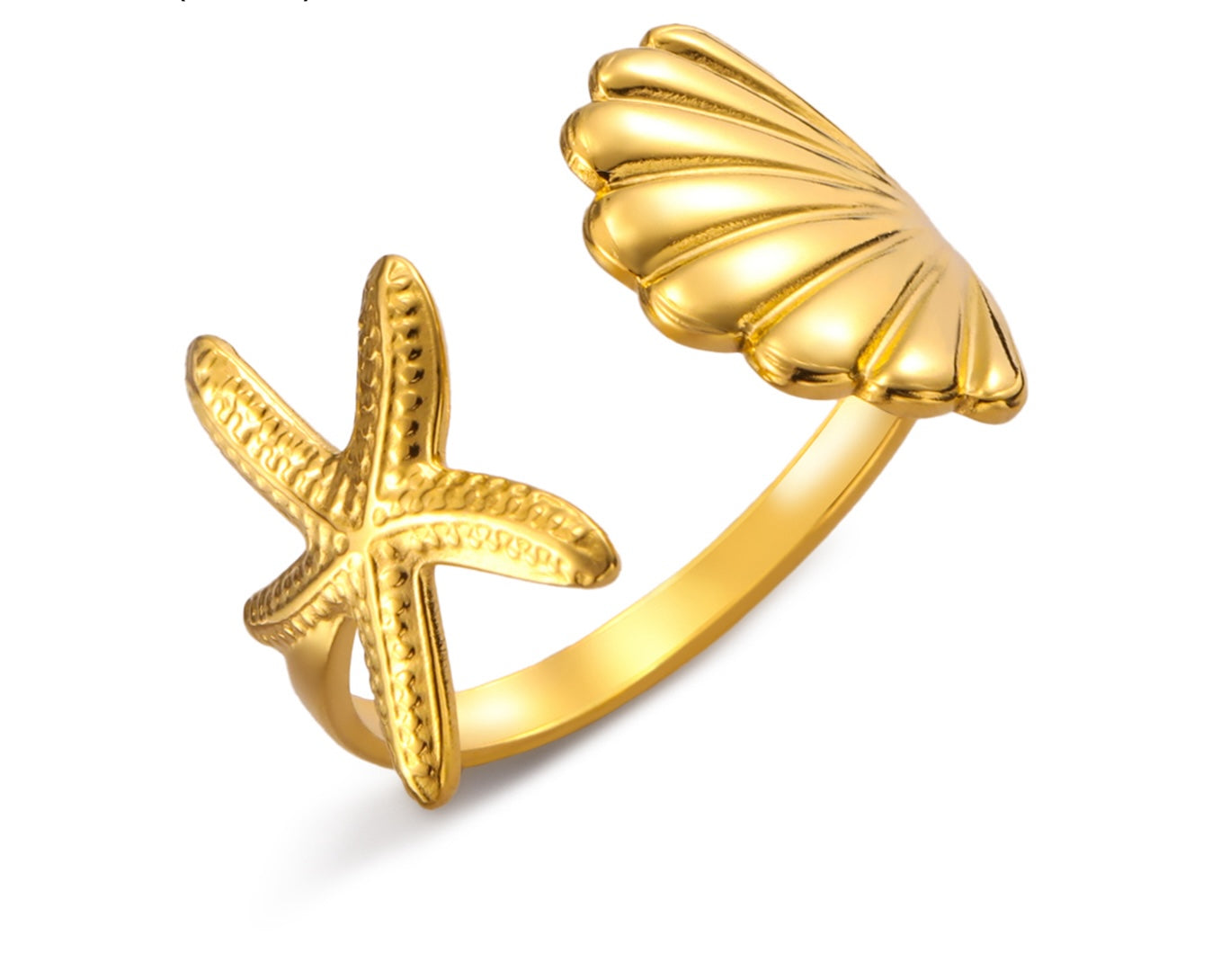 Starfish Shell Ring