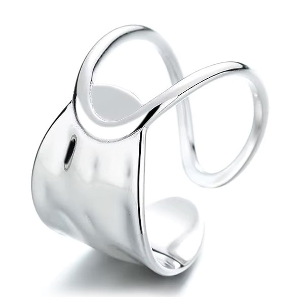Hammertone Abstract Ring