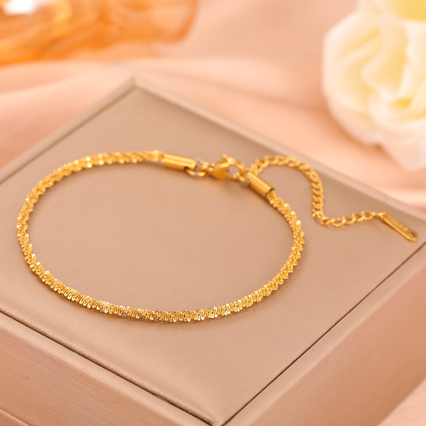 Clavicle Double Link Chain Bracelet