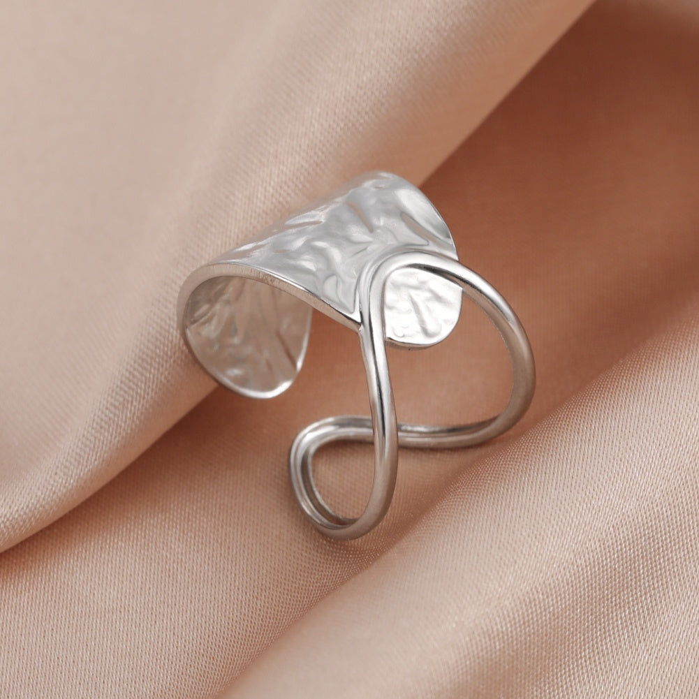 Hammertone Abstract Ring
