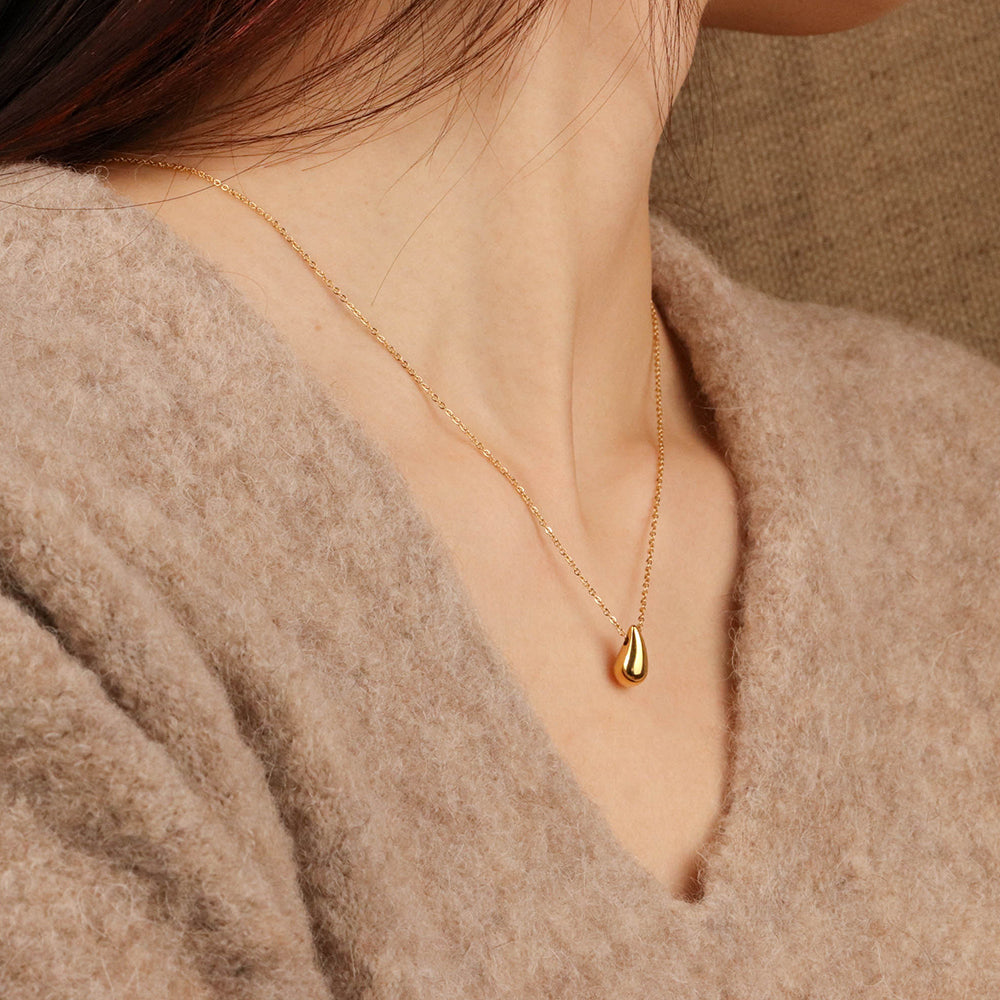 Gem Drop Pendant Necklace - Limited Edition!