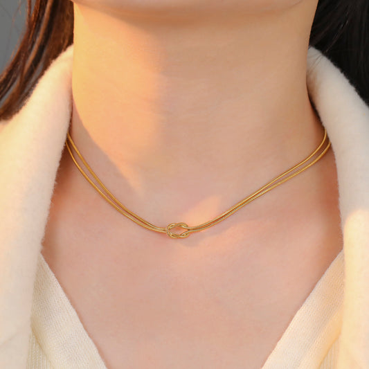 Infinity Love Knot Necklace